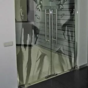 Стеклянные двери из закаленного стекла
