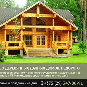 Строительство деревянных дачных домов Гомель.
