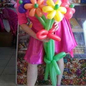Цветы и букеты из воздушных шаров