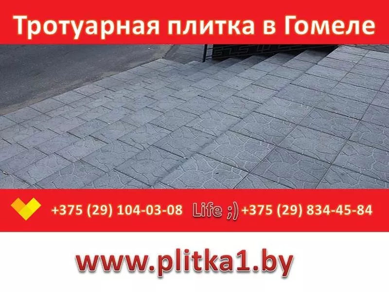 Тротуарная плитка Черепашка в Гомеле купить заказать укладка 4