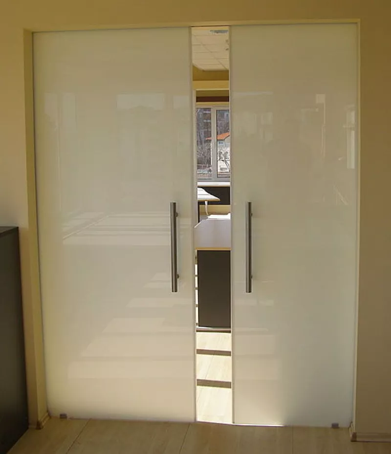 Раздвижные перегородки,  раздвижные двери из стекла 5