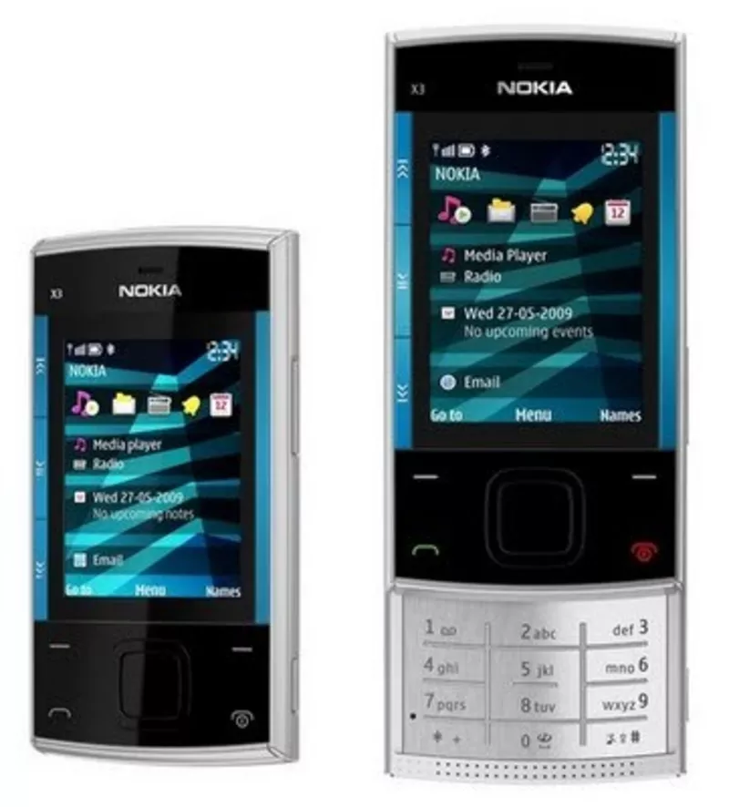 Продам телефон Nokia X3 silver blue 